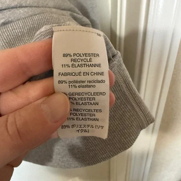 Vuori Recycled Polyester Elastane Heather Gray Raglan Crewneck Sweatshirt Medium - Picture 4 of 8